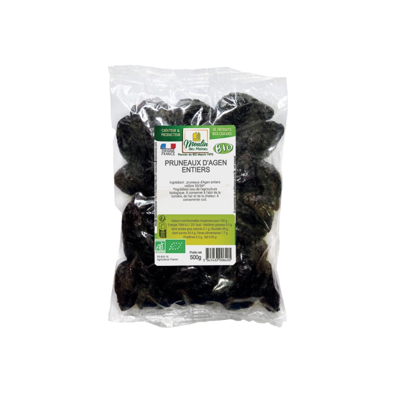 Pruneaux d'Agen avec noyaux bio