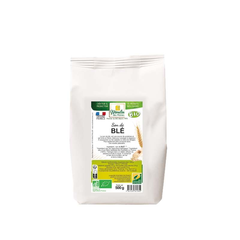 Son de blé bio équitable en France
