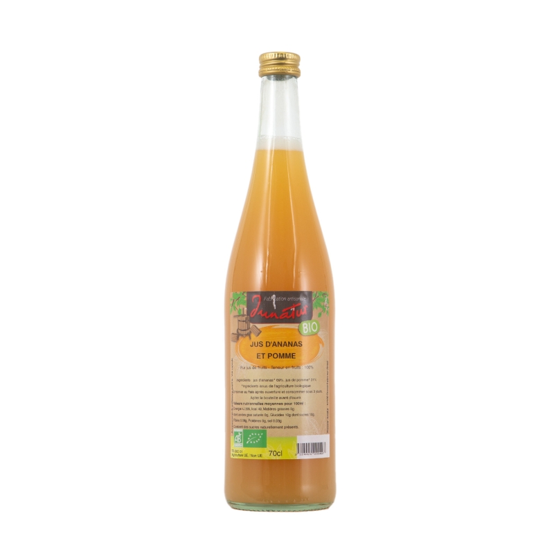 Jus d'ananas et pomme bio