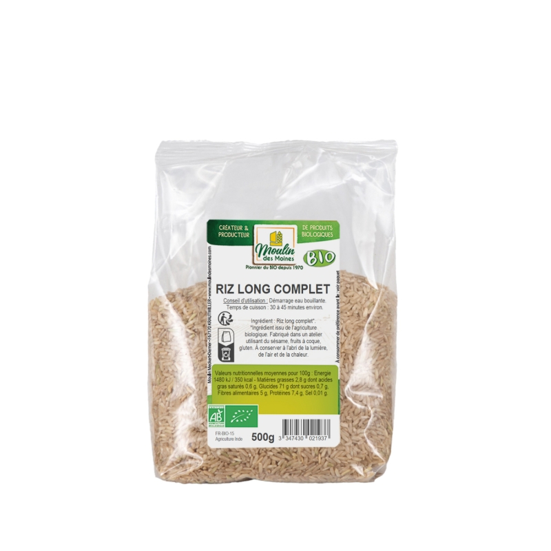 Riz long complet bio