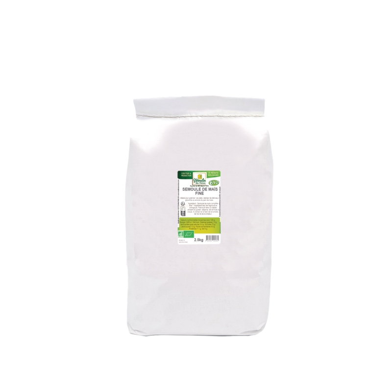 Semoule de maïs fine en vrac bio
