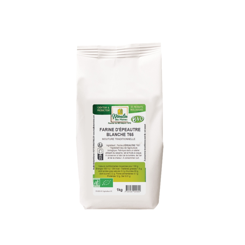 Farine d'épeautre blanche T65 bio