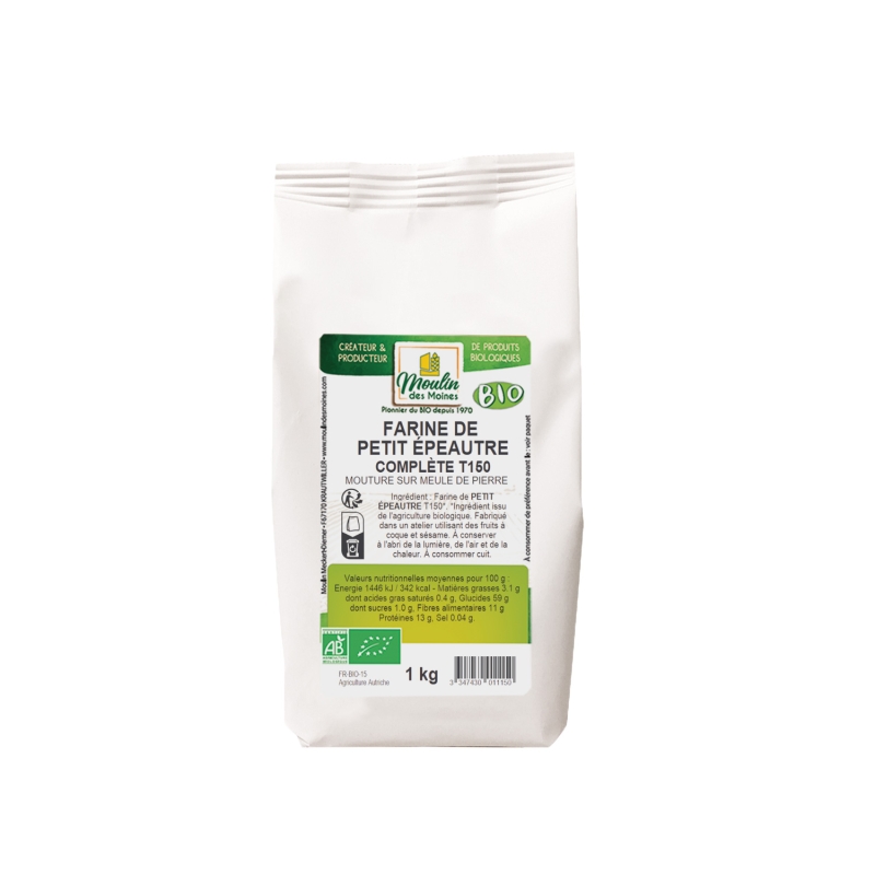 Farine de petit épeautre complète T150 meule de pierre bio