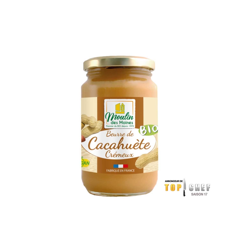 Beurre de cacahuète crémeux bio