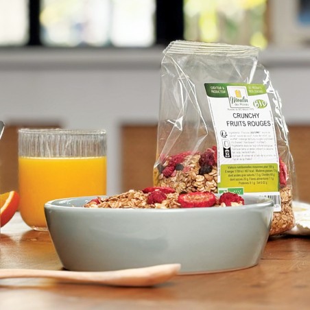 Crunchy aux fruits rouges bio