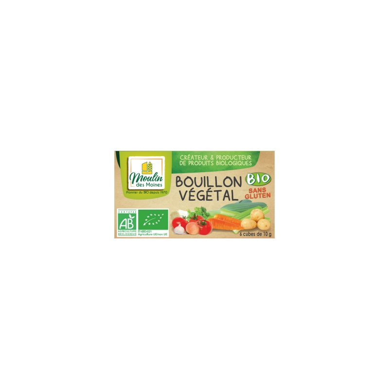 Bouillon végétal soluble en cube bio