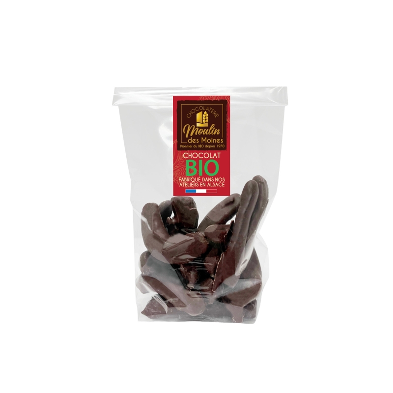 Orangettes confites et chocolat noir bio