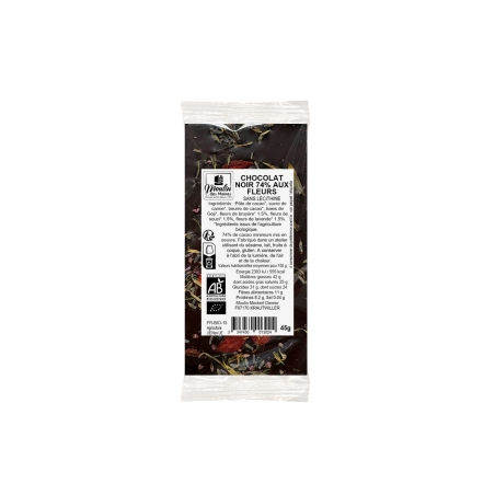 Tablette chocolat noir 74%...