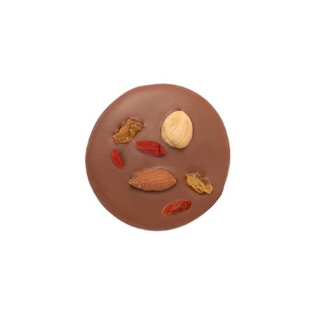 Mendiant chocolat au lait bio