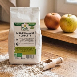 Farine d'avoine complète meule de pierre bio