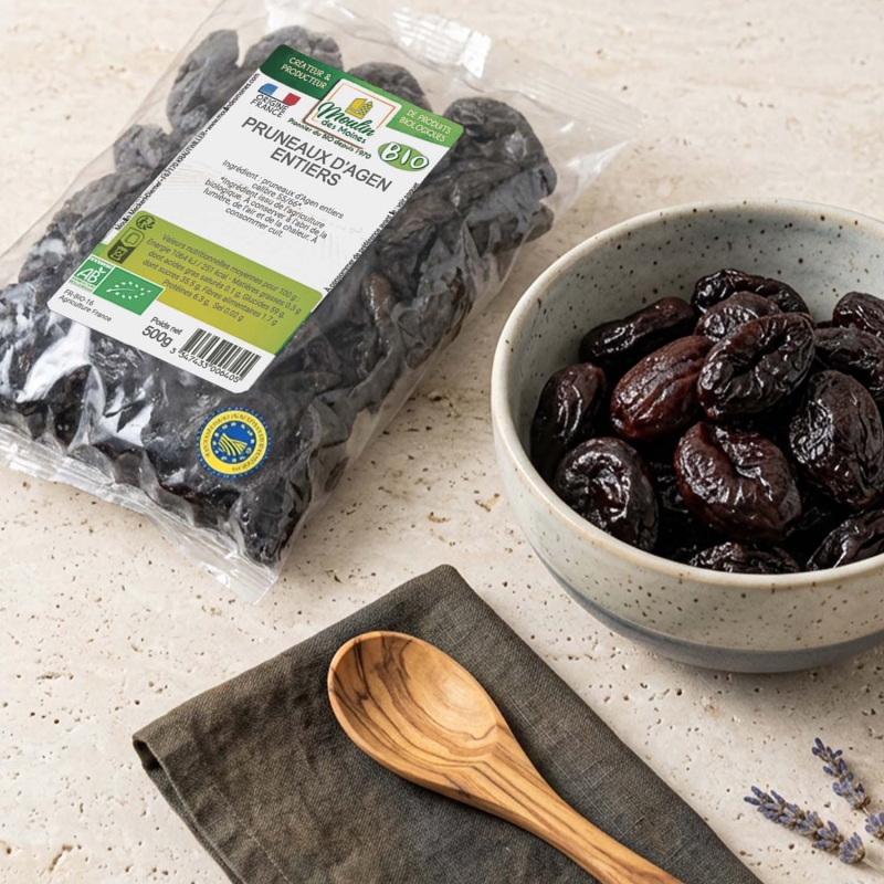 Pruneaux d'Agen avec noyaux bio