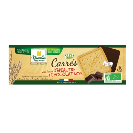 Carrés d'épeautre nappés de...