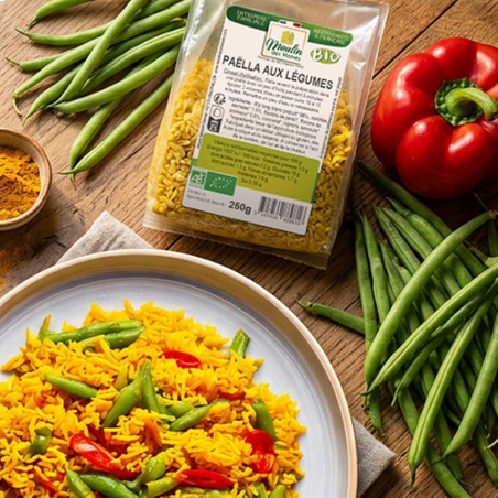 Paëlla aux légumes bio
