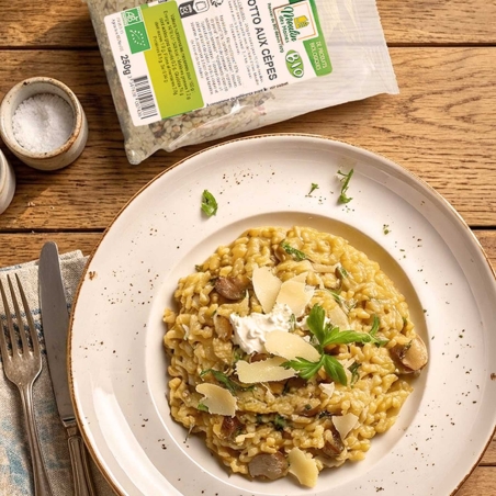 Risotto aux cèpes bio