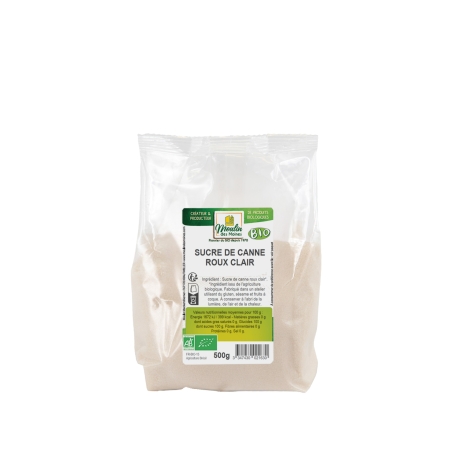 Sucre de canne roux clair bio