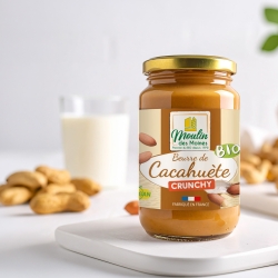 Beurre de cacahuète crunchy bio