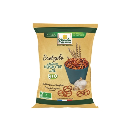 Bretzels d'épeautre à l'ail...