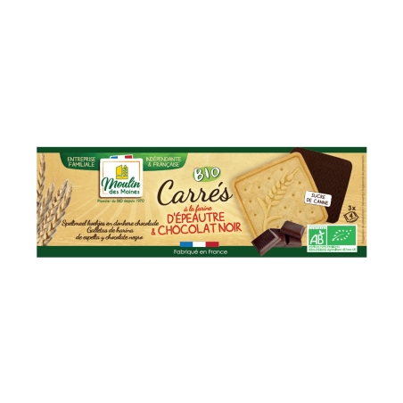 Carrés d'épeautre nappés de...