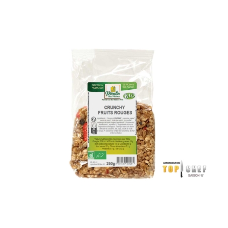 Crunchy aux fruits rouges bio