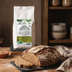 Farine d'épeautre complète T150 bio