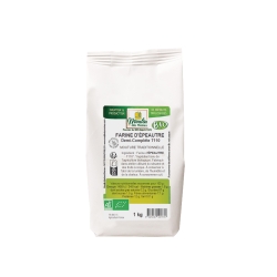 Farine d'épeautre demi-complète T110 bio