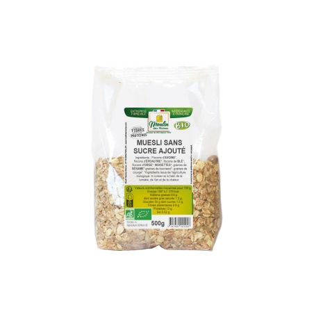 Muesli sans sucre ajouté bio