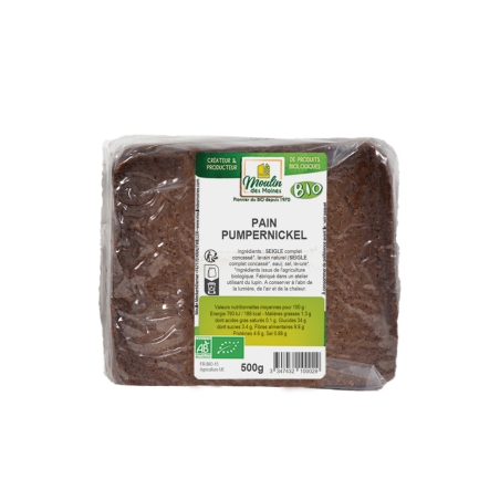 Pain complet pumpernickel bio