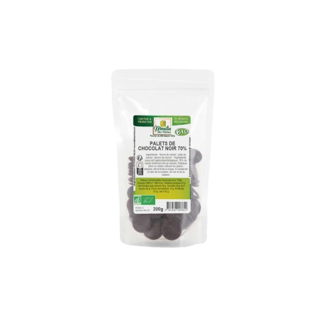 Palets de chocolat noir 70%...
