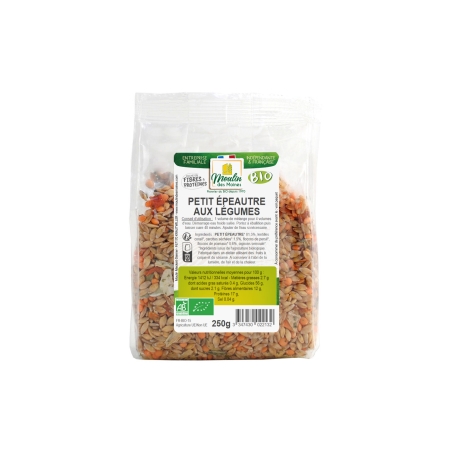 Petit épeautre aux légumes bio