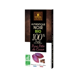 Tablette pure pâte de cacao bio