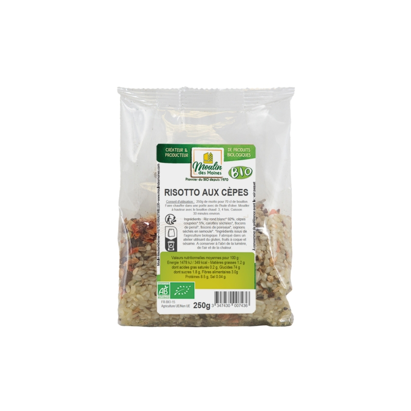 Risotto aux cèpes bio