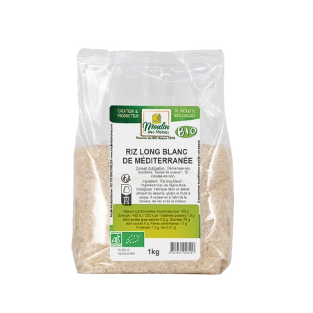 Riz long blanc bio