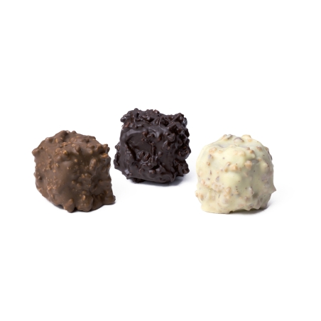 Trio de rochers au chocolat...
