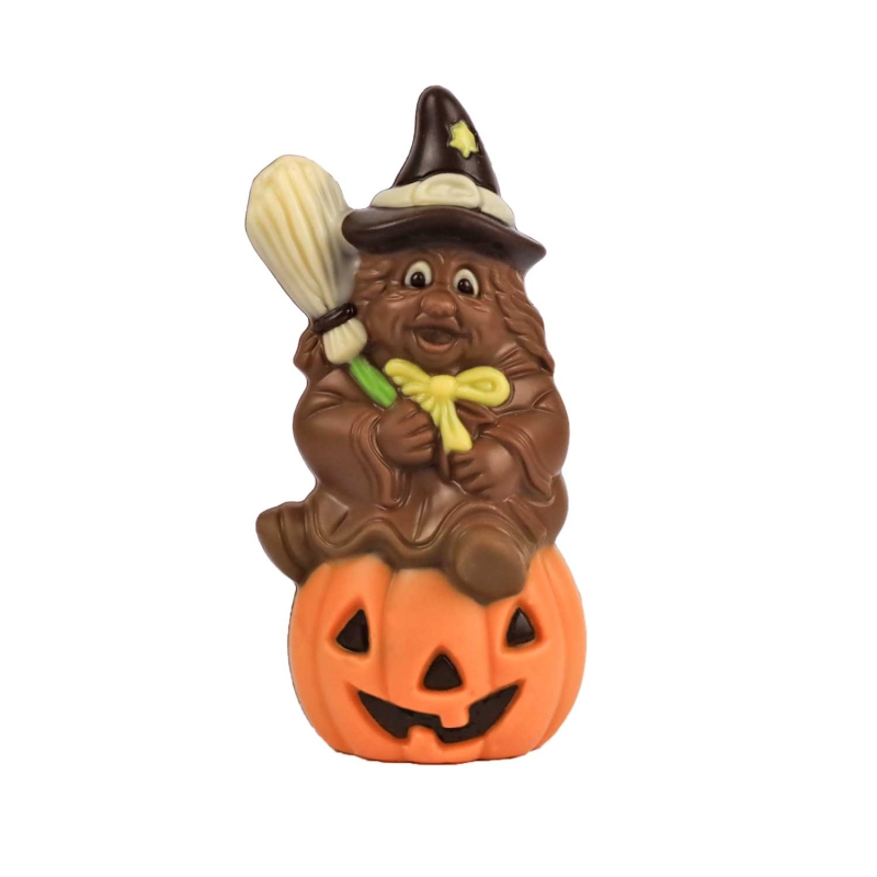 Sorcière citrouille chocolat au lait bio