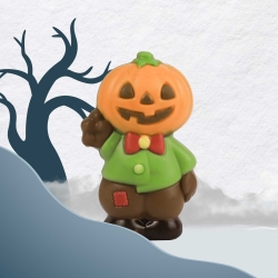 Bonhomme citrouille chocolat au lait bio