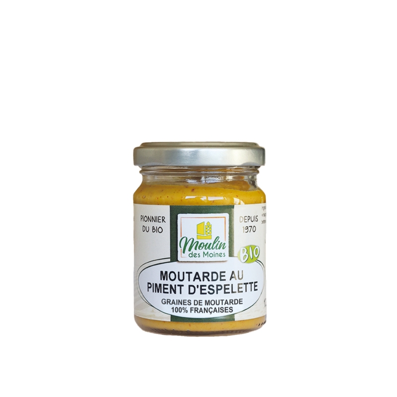 Moutarde au piment d'espelette bio