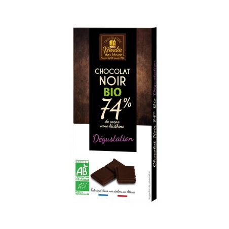 Tablette Chocolat noir 74% bio