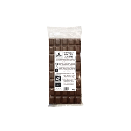 Tablette Chocolat noir cru bio