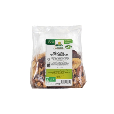Mélange de fruits secs bio