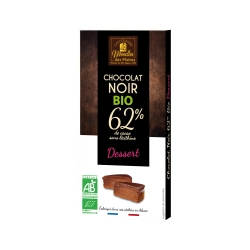 Tablette Chocolat noir 62% dessert bio
