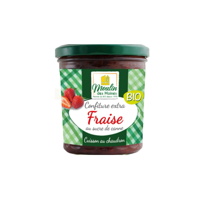 Confiture de fraise au sucre de canne bio