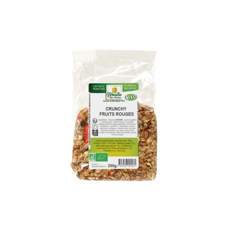 Crunchy aux fruits rouges bio