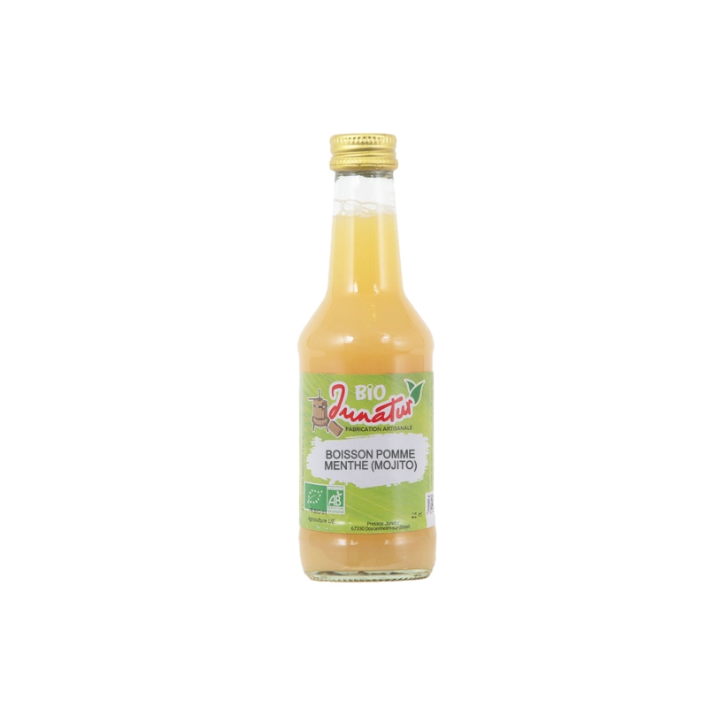 Jus de pomme et mojito bio