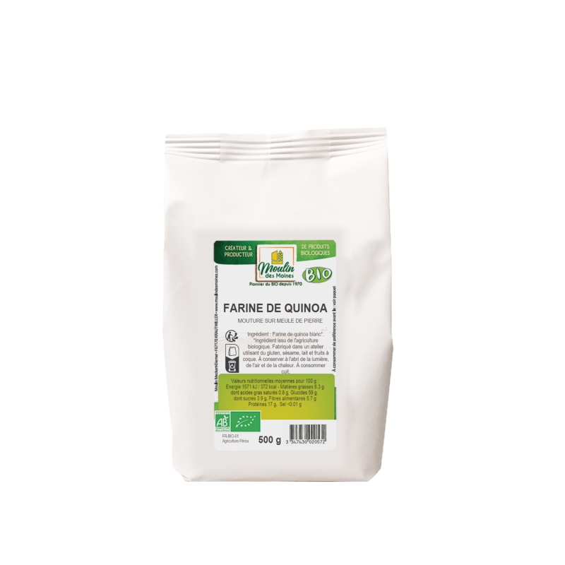 Farine de quinoa meule de pierre bio
