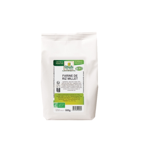 Farine de riz et millet bio