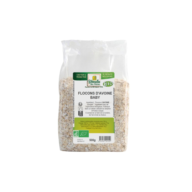 Flocons d'avoine baby (petits) bio