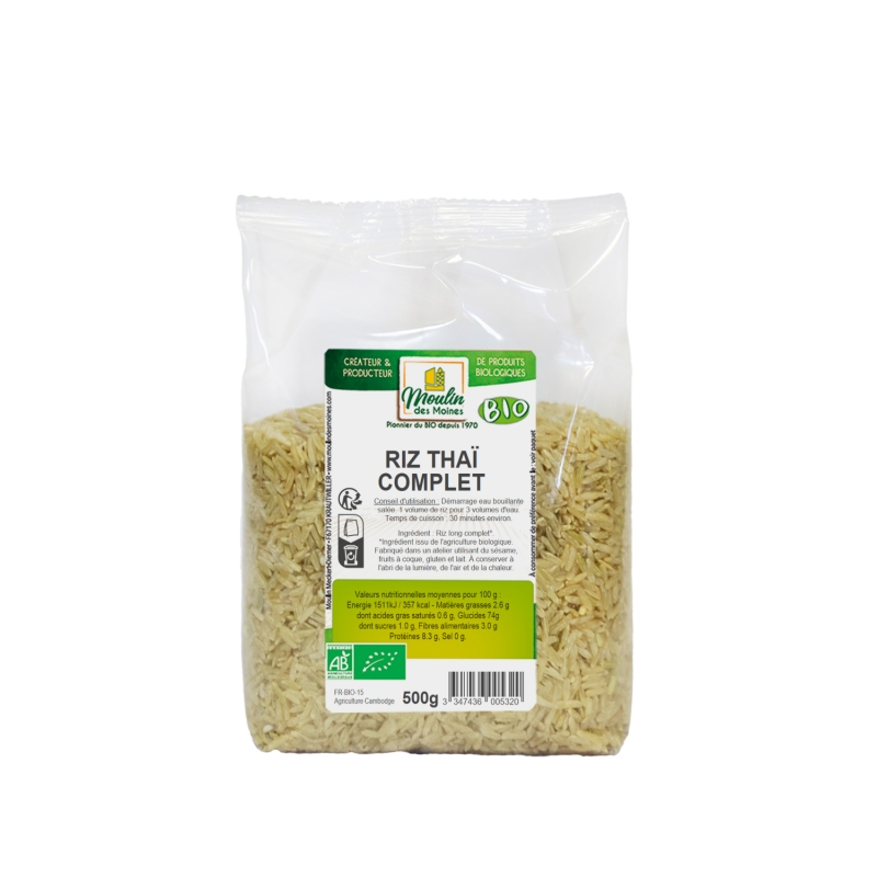 Riz thaï complet bio