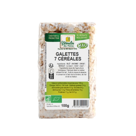 Galettes 7 céréales bio