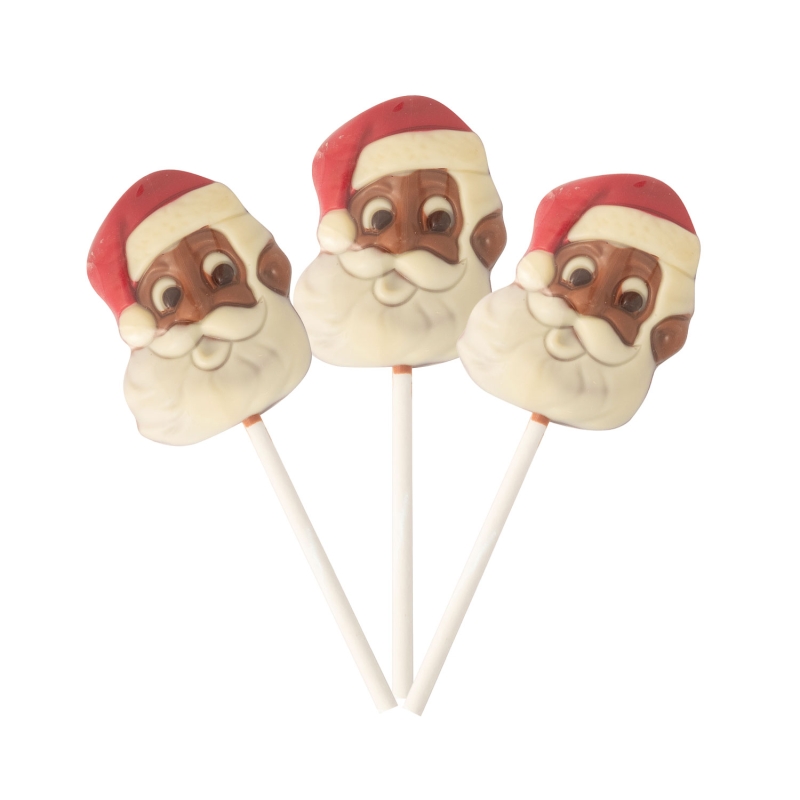 Sucettes père-noël chocolat au lait x3 bio