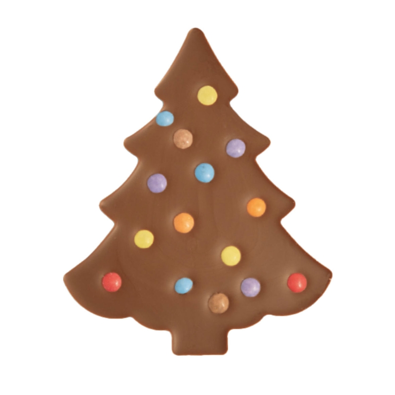 Tablette sapin confettis chocolat au lait 80g bio